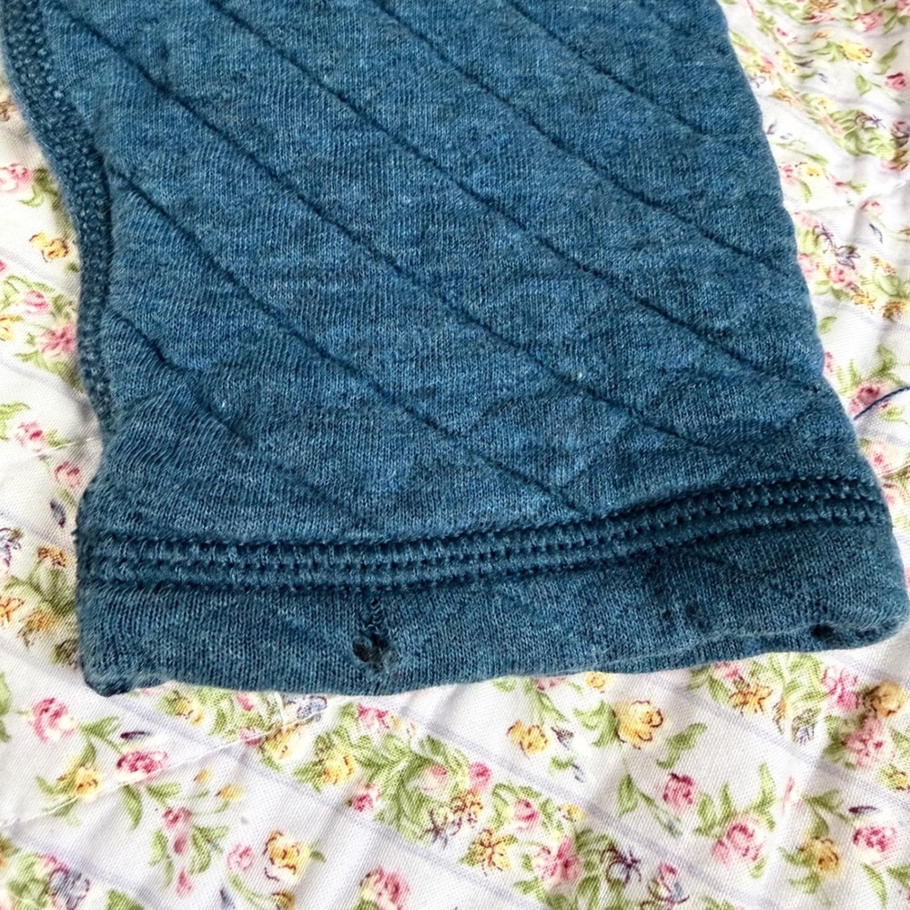 Patagonia Womens Organic Cotton Quilt Full Zip Hoody Blue Diamond Quilted M - Picture 6 of 7